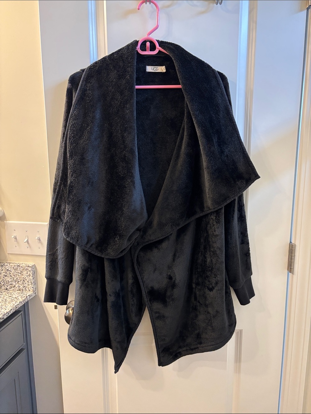 UGG Plush Open-Front Teddy Jacket